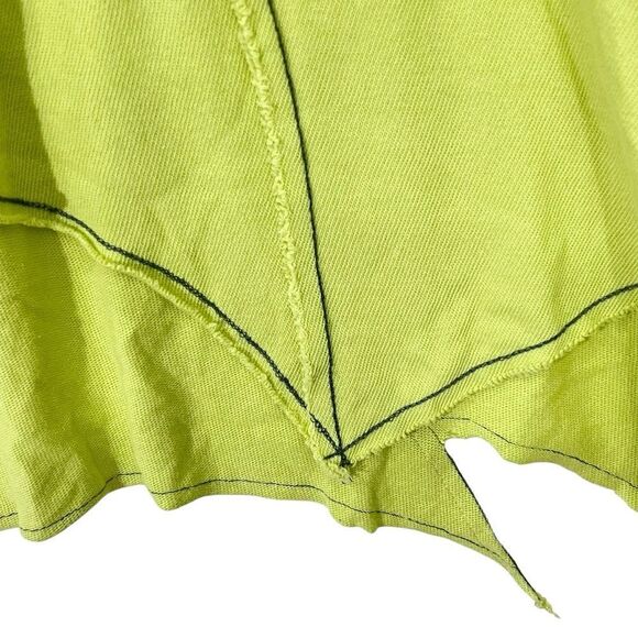 Ozai N Ku Boho Sweater Knit Asymmetric Inside Out Hem Contrast/Stitching S - Picture 6 of 15